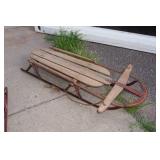 2 Vintage Wood Sleds 2 Vintage Wood Sleds