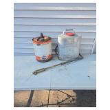 vintage gas can and fire extinguisher vintage gas can and fire extinguisher