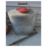 vintage gas can and fire extinguisher vintage gas can and fire extinguisher