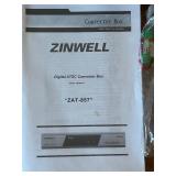 Zinwell ZAT-857 Digital TV Converter Box with Remote and Accessories Zinwell ZAT-857 Digital TV Converter Box with Remote and Accessories