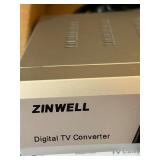 Zinwell ZAT-857 Digital TV Converter Box with Remote and Accessories Zinwell ZAT-857 Digital TV Converter Box with Remote and Accessories