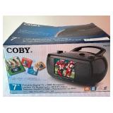 Coby TFDVD777 7" Portable Digital TV + DVD/CD Mini System Coby TFDVD777 7" Portable Digital TV + DVD/CD Mini System