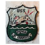 Vintage Vietnam War US USN Navy USS Piper 11 Grander Japanese Made Jacket Patch Vintage Vietnam War US USN Navy USS Piper 11 Grander Japanese Made Jacket Patch