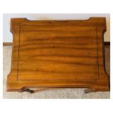 Vintage Wood Side Table with Carved Details and Drawer Vintage Wood Side Table with Carved Details and Drawer