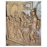 Vintage German Shrunk Cabinet with Ornate Carved Panels Vintage German Shrunk Cabinet with Ornate Carved Panels