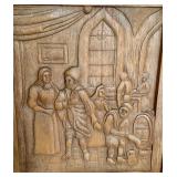 Vintage German Shrunk Cabinet with Ornate Carved Panels Vintage German Shrunk Cabinet with Ornate Carved Panels