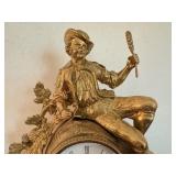 Vintage Imperial Ornate Mantel Clock with Figural Accent Vintage Imperial Ornate Mantel Clock with Figural Accent