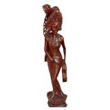 41.5 Inch Balinese Hand-Carved Wooden Statue 41.5 Inch Balinese Hand-Carved Wooden Statue