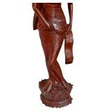 41.5 Inch Balinese Hand-Carved Wooden Statue 41.5 Inch Balinese Hand-Carved Wooden Statue