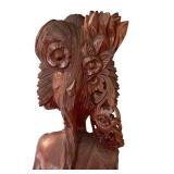 41.5 Inch Balinese Hand-Carved Wooden Statue 41.5 Inch Balinese Hand-Carved Wooden Statue