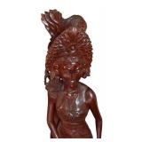 41.5 Inch Balinese Hand-Carved Wooden Statue 41.5 Inch Balinese Hand-Carved Wooden Statue