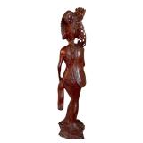 41.5 Inch Balinese Hand-Carved Wooden Statue 41.5 Inch Balinese Hand-Carved Wooden Statue