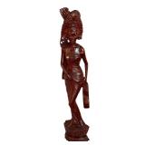 41.5 Inch Balinese Hand-Carved Wooden Statue 41.5 Inch Balinese Hand-Carved Wooden Statue