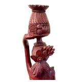 42 Inch Hand-Carved Wooden Balinese Woman Statue 42 Inch Hand-Carved Wooden Balinese Woman Statue