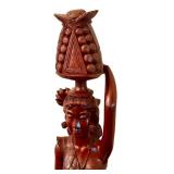 42 Inch Hand-Carved Wooden Balinese Woman Statue 42 Inch Hand-Carved Wooden Balinese Woman Statue