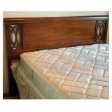 Vintage Wood Headboard with Metal Bed Frame Vintage Wood Headboard with Metal Bed Frame
