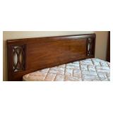 Vintage Wood Headboard with Metal Bed Frame Vintage Wood Headboard with Metal Bed Frame