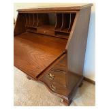 Jasper Cabinet Company Petite Oak Secretary Desk with Key Jasper Cabinet Company Petite Oak Secretary Desk with Key