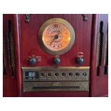 Vintage-Style Wood Turntable Stereo System with Radio and CD Player Vintage-Style Wood Turntable Stereo System with Radio and CD Player