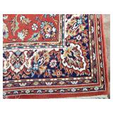 Persian-Style Area Rug 77 x 120 Inches Red Floral Pattern Persian-Style Area Rug 77 x 120 Inches Red Floral Pattern