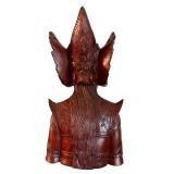 Hand-Carved Balinese Wooden Bust Statue, 12 Inches Tall Hand-Carved Balinese Wooden Bust Statue, 12 Inches Tall