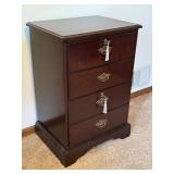 Bombay Company Two Drawer Filing Cabinet with Brass Hardware Bombay Company Two Drawer Filing Cabinet with Brass Hardware