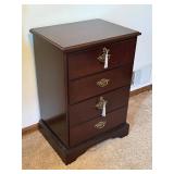 Bombay Company Two Drawer Filing Cabinet with Brass Hardware Bombay Company Two Drawer Filing Cabinet with Brass Hardware