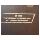 Bombay Company Two Drawer Filing Cabinet with Brass Hardware Bombay Company Two Drawer Filing Cabinet with Brass Hardware