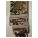 Anton Wingen Jr. Solingen Germany Rostfrei Stag Handle Steak Knife Set in Case Anton Wingen Jr. Solingen Germany Rostfrei Stag Handle Steak Knife Set in Case