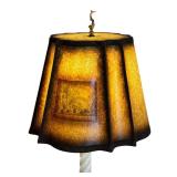 Vintage Table Lamp with Marble Base and Decorative Shade, 33 Inches Tall Vintage Table Lamp with Marble Base and Decorative Shade, 33 Inches Tall