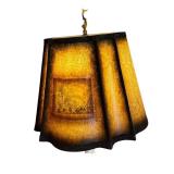 Vintage Table Lamp with Marble Base and Decorative Shade, 33 Inches Tall Vintage Table Lamp with Marble Base and Decorative Shade, 33 Inches Tall