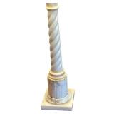 Vintage Table Lamp with Marble Base and Decorative Shade, 33 Inches Tall Vintage Table Lamp with Marble Base and Decorative Shade, 33 Inches Tall