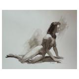 Original Nude Watercolor Painting by Geri Arnold Original Nude Watercolor Painting by Geri Arnold