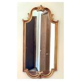 Vintage Gold Ornate Wall Mirror 19 x 41 Inches Vintage Gold Ornate Wall Mirror 19 x 41 Inches