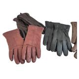 Set of 5 Pairs Leather Gloves, Small to Medium Sizes, Assorted Colors Set of 5 Pairs Leather Gloves, Small to Medium Sizes, Assorted Colors