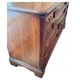 Vintage Bassett 10 Drawer Dresser with Brass Pulls Vintage Bassett 10 Drawer Dresser with Brass Pulls
