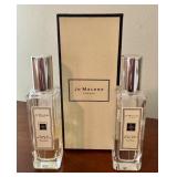 Jo Malone London Cologne Lot: Wood Sage & Sea Salt and Peony & Blush Suede, Partially Full Jo Malone London Cologne Lot: Wood Sage & Sea Salt and Peony & Blush Suede, Partially Full