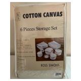 Ross Simons 6-Piece Cotton Canvas Storage Set Ross Simons 6-Piece Cotton Canvas Storage Set