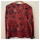 Peruvian Connection Floral Jacquard Blazer Jacket Peruvian Connection Floral Jacquard Blazer Jacket