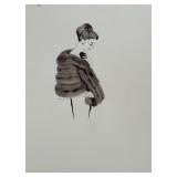Collection of 6 Original Geraldine Arnold Fashion Illustrations Collection of 6 Original Geraldine Arnold Fashion Illustrations