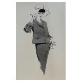 Collection of 6 Original Geraldine Arnold Fashion Illustrations Collection of 6 Original Geraldine Arnold Fashion Illustrations