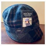Mucros Weavers Plaid Flapper Cap Hat with Buckle Accent Mucros Weavers Plaid Flapper Cap Hat with Buckle Accent