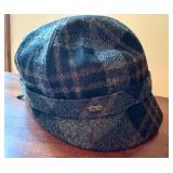 Mucros Weavers Plaid Flapper Cap Hat with Buckle Accent Mucros Weavers Plaid Flapper Cap Hat with Buckle Accent