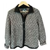Peruvian Connection 100% Alpaca Diamond Pattern Cardigan Sweater Large Peruvian Connection 100% Alpaca Diamond Pattern Cardigan Sweater Large