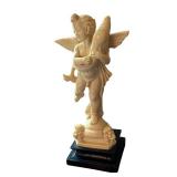 12" Decorative Cherub Angel Statue on Black Base 12" Decorative Cherub Angel Statue on Black Base