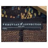 Peruvian Connection Floral Knit Blazer, Size L Peruvian Connection Floral Knit Blazer, Size L