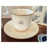 Mercedes-Benz Collectibles Set with Mugs, Patches, Book, Hat, and Keychains Mercedes-Benz Collectibles Set with Mugs, Patches, Book, Hat, and Keychains