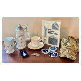 Mercedes-Benz Collectibles Set with Mugs, Patches, Book, Hat, and Keychains Mercedes-Benz Collectibles Set with Mugs, Patches, Book, Hat, and Keychains
