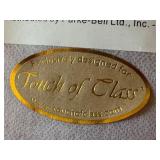 Touch of Class Wood and Upholstered Accent Bench Touch of Class Wood and Upholstered Accent Bench