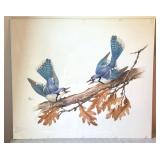 Original Geri Arnold A Blue Jay Watercolor Artwork Original Geri Arnold A Blue Jay Watercolor Artwork